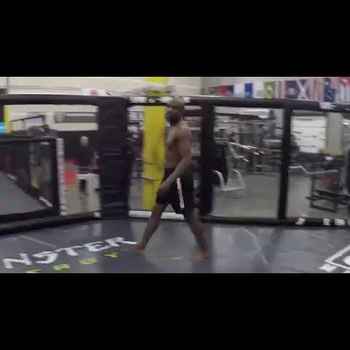 Floyd Mayweather Inside A MMA Cage