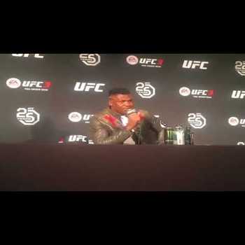Francis NGannou I May Not Have Won but I Gave It My All and Thats Whats Important