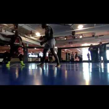 Francis NGannou Training for Alistair Overeem Ahead of UFC 218