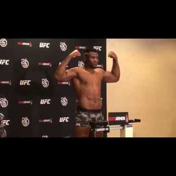 Francis Ngannou UFC 220 Early Weigh In