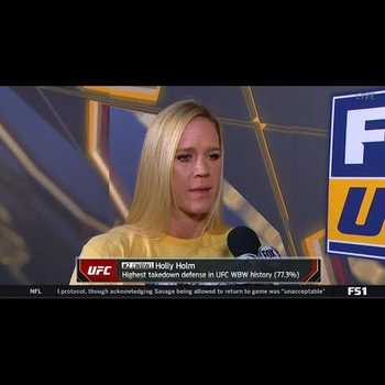 Holly Holm Discusses UFC 219 v Cris Cyborg Post Weigh In Interview