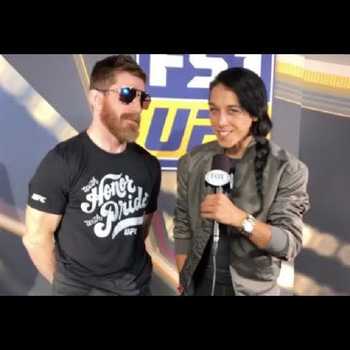 Joanna Jedrzejczyk Having A Good Time and Fooling Around with Mike Brown Before UFC 217