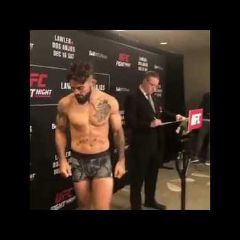 Mike Perry UFC Winnipeg Early Weigh In