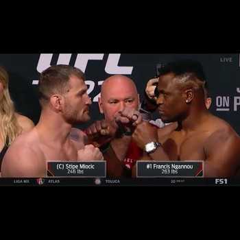 Stipe Miocic v Francis Ngannou UFC 220 Face Off