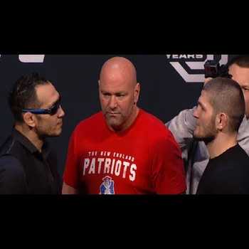 Tony Ferguson v Khabib Nurmagomedov UFC 223 Face Off 