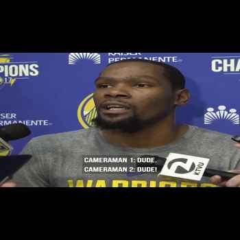 Two Reporters Almost Fight During Kevin Durant Interview Durant Yeah Like what are we doing