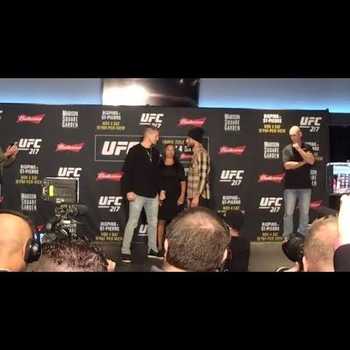 UFC 217 GSP x Bisping Media Day Face Offs