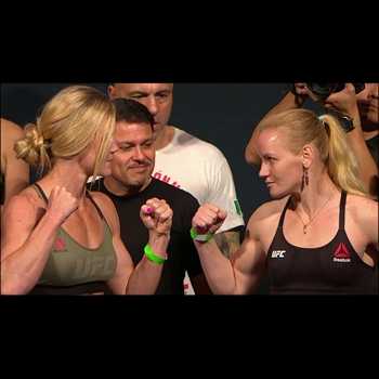 Holly Holm vs Valentina Shevchenko weigh in UFC Fight Night