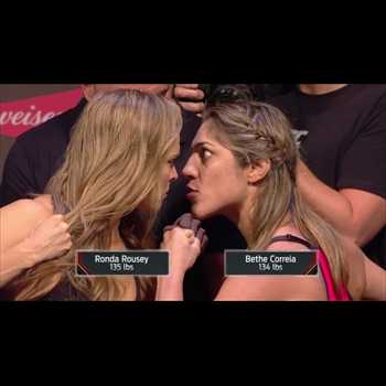 Rousey cheered Correia booed at weigh in in Brazil
