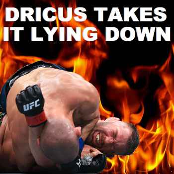  586 Dricus Takes it Lying Down