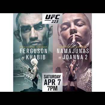 UFC223 Ferguson vs Khabib Namajunas vs J