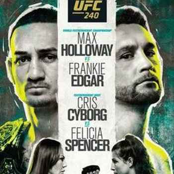 282 UFC 240 Holloway vs Edgar Edition of