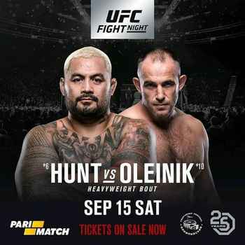 242 UFC Moscow Hunt vs Oleinik Edition o