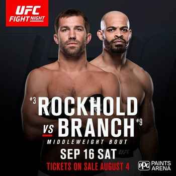 177 UFC Pittsburgh Rockhold vs Branch Ed