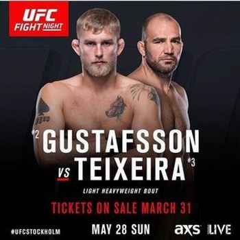 144 UFC Stockholm Gustafsson vs Teixeira